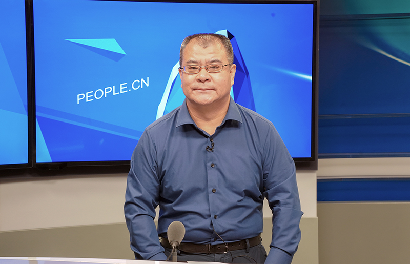 中國東方演藝集團黨委書記、董事長景小勇接受人民網專訪。